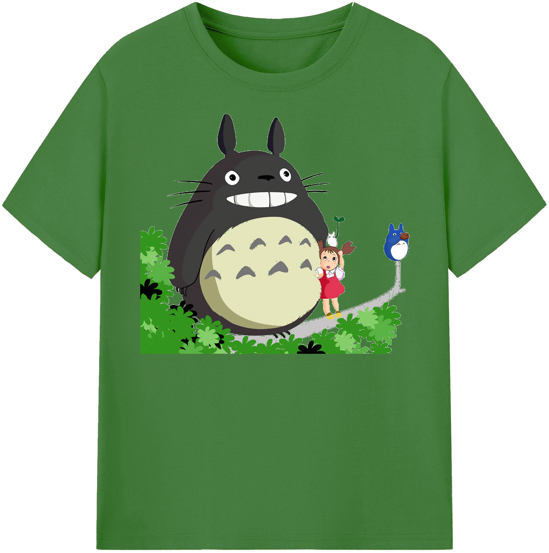 （画像用） となりのトトロ 草壁メイ 草壁サツキ My Neighbor Totoro Satsuki Kusakabe Mei Kusakabe レディースカジュアルプリントTシャツ（綿100％）